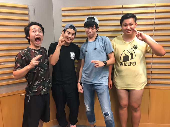 フィッシャーズ,からシルクロード、マサイ、モトキ、ンダホ の4人が出演し、自分たちのこれまでに投稿した動画の中で印象に残っている企画について語った。